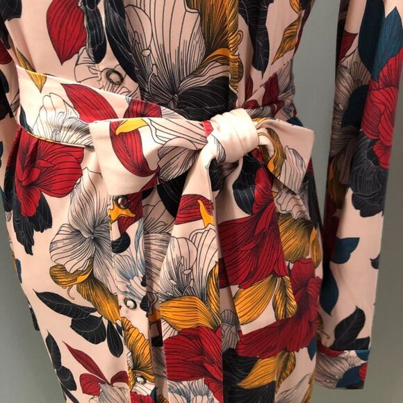 NWT Anatomie Cassie Secret Garden Pink Floral UV Protection Shirt Dress Sz Small - Picture 8 of 14